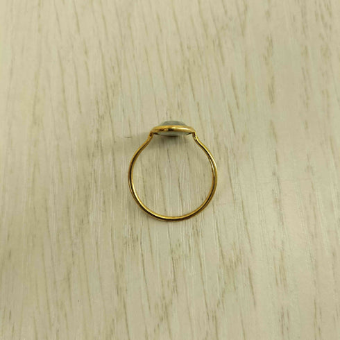 silver925刻印 アクアマリン リング レディース  14-15号